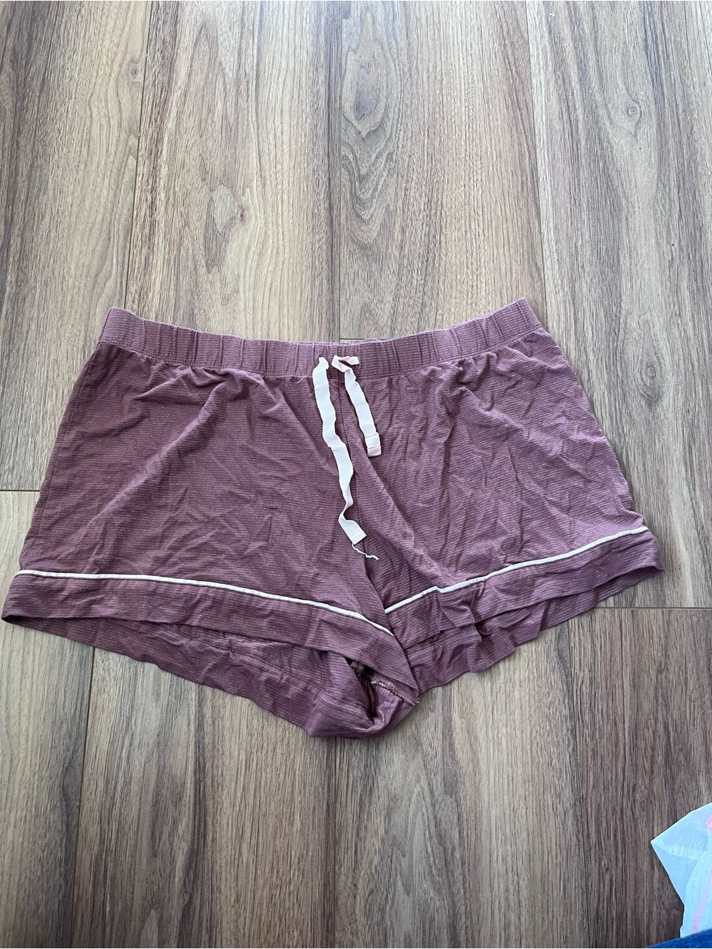 Victoria's Secret Mauve Pink Lounge Shorts with White Trim